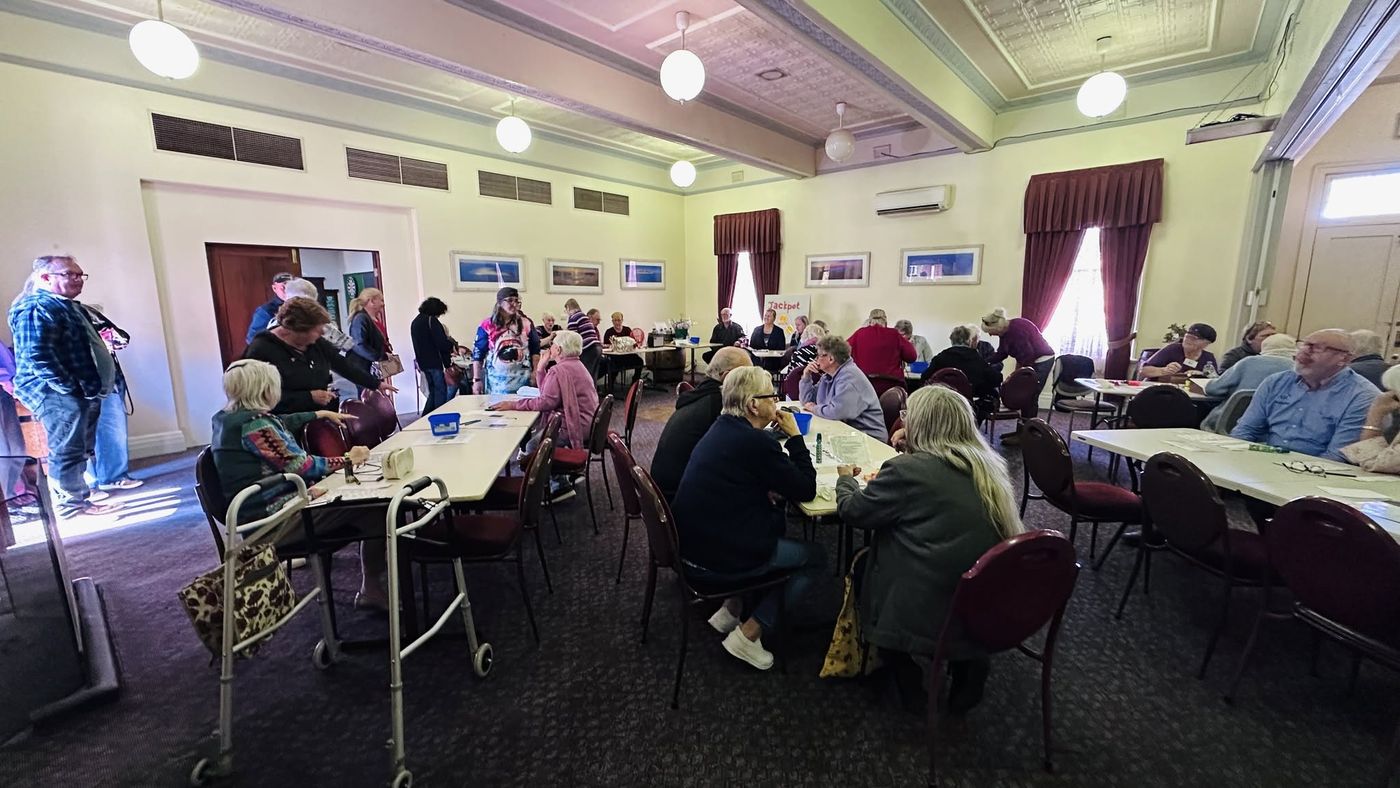 The Federation Room full of people playing bingo